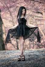 Load image into Gallery viewer, Gothique elegant dead souls cross dress with side long designs DW063 - Gothlolibeauty