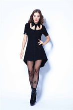Load image into Gallery viewer, Punk hollow-out doll collar cocktail Tee dress DW127 - Gothlolibeauty