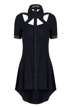 Load image into Gallery viewer, Punk hollow-out doll collar cocktail Tee dress DW127 - Gothlolibeauty