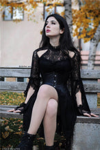 Load image into Gallery viewer, Gothic lace sexy dress with cat ear shape on top DW139 - Gothlolibeauty