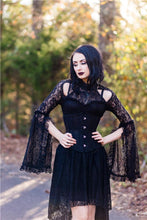 Load image into Gallery viewer, Gothic lace sexy dress with cat ear shape on top DW139 - Gothlolibeauty