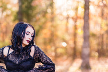 Load image into Gallery viewer, Gothic lace sexy dress with cat ear shape on top DW139 - Gothlolibeauty