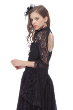 Load image into Gallery viewer, Gothic lace sexy dress with cat ear shape on top DW139 - Gothlolibeauty