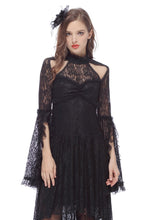 Load image into Gallery viewer, Gothic lace sexy dress with cat ear shape on top DW139 - Gothlolibeauty