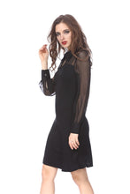 Load image into Gallery viewer, Punk Black spider neck dress DW159 - Gothlolibeauty