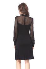 Load image into Gallery viewer, Punk Black spider neck dress DW159 - Gothlolibeauty