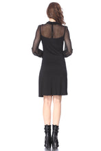 Load image into Gallery viewer, Punk Black spider neck dress DW159 - Gothlolibeauty