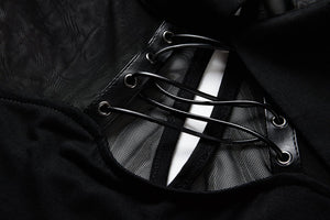 Punk Black spider neck dress DW159 - Gothlolibeauty