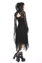 Load image into Gallery viewer, Gothic gorgeous lace long dress with horn cap and long row buttons DW173 - Gothlolibeauty