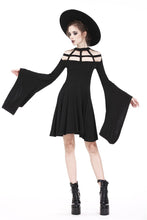 Load image into Gallery viewer, Punk knitted dress with mimic spider web shape design and big kimono sleeves DW183 - Gothlolibeauty