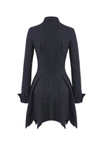 Load image into Gallery viewer, Gothic sexy mesh heart pleated collar bow dress DW205 - Gothlolibeauty