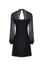 Load image into Gallery viewer, Punk mesh sleeve halter dress DW207 - Gothlolibeauty