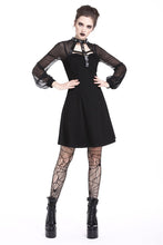 Load image into Gallery viewer, Punk mesh sleeve halter dress DW207 - Gothlolibeauty