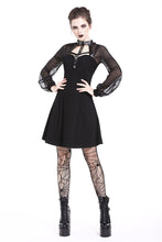 Load image into Gallery viewer, Punk mesh sleeve halter dress DW207 - Gothlolibeauty