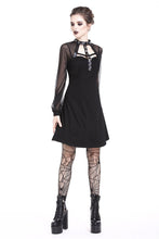 Load image into Gallery viewer, Punk mesh sleeve halter dress DW207 - Gothlolibeauty