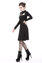 Load image into Gallery viewer, Punk cool hollow lace-up midi dress DW208