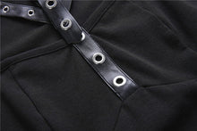 Load image into Gallery viewer, Punk cool hollow lace-up midi dress DW208 - Gothlolibeauty