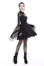 Load image into Gallery viewer, Elegant gothic lace-up lacey knitted T-shirt DW210 - Gothlolibeauty
