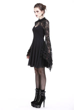Load image into Gallery viewer, Elegant gothic lace-up lacey knitted T-shirt DW210 - Gothlolibeauty
