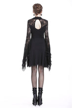 Load image into Gallery viewer, Elegant gothic lace-up lacey knitted T-shirt DW210 - Gothlolibeauty