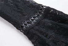 Load image into Gallery viewer, Elegant gothic lace-up lacey knitted T-shirt DW210 - Gothlolibeauty