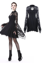 Load image into Gallery viewer, Elegant gothic lace-up lacey knitted T-shirt DW210 - Gothlolibeauty