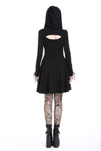 Load image into Gallery viewer, Punk sexy slit hooded dress DW215 - Gothlolibeauty