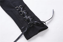 Load image into Gallery viewer, Punk sexy slit hooded dress DW215 - Gothlolibeauty