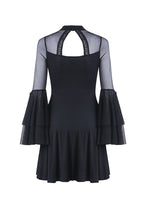 Load image into Gallery viewer, Cute gothic flower bust layered sleeve midi dress DW216 - Gothlolibeauty
