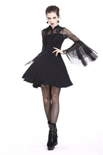 Load image into Gallery viewer, Cute gothic flower bust layered sleeve midi dress DW216 - Gothlolibeauty