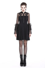 Load image into Gallery viewer, Cute gothic flower bust layered sleeve midi dress DW216 - Gothlolibeauty