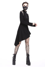 Load image into Gallery viewer, Punk zippered hollow shoulder dress DW218 - Gothlolibeauty