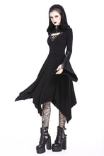 Load image into Gallery viewer, Gothic lace-up bust and sleeve hooded dress DW220 - Gothlolibeauty