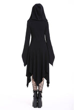 Load image into Gallery viewer, Gothic lace-up bust and sleeve hooded dress DW220 - Gothlolibeauty