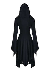 Gothic lace-up bust and sleeve hooded dress DW220 DARK IN LOVE Gothic lace-up bust and sleeve hooded dress DW220 DARK IN LOVE