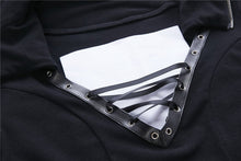 Load image into Gallery viewer, Gothic lace-up bust and sleeve hooded dress DW220 - Gothlolibeauty
