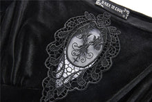 Load image into Gallery viewer, Gothic lace-up velvet midi dress DW224 - Gothlolibeauty