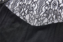 Load image into Gallery viewer, Gothic slit bust lace sleeve knitted dress DW227 - Gothlolibeauty