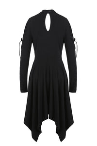 DARK IN LOVE Punk hollow star chest dress with sexy ribbon sleeves  DW233 - Gothlolibeauty
