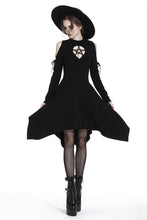 Load image into Gallery viewer, DARK IN LOVE Punk hollow star chest dress with sexy ribbon sleeves  DW233 - Gothlolibeauty