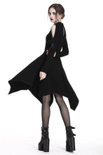 Load image into Gallery viewer, DARK IN LOVE Punk hollow star chest dress with sexy ribbon sleeves  DW233 - Gothlolibeauty