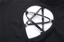 Load image into Gallery viewer, DARK IN LOVE Punk hollow star chest dress with sexy ribbon sleeves  DW233 - Gothlolibeauty
