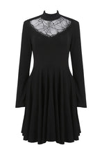 Load image into Gallery viewer, Spiderweb hearted punk dress DW237 - Gothlolibeauty
