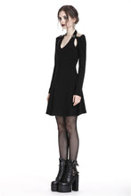 Load image into Gallery viewer, Punk crossed neckline sexy midi dress DW238 - Gothlolibeauty