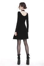Load image into Gallery viewer, Punk crossed neckline sexy midi dress DW238 - Gothlolibeauty
