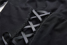 Load image into Gallery viewer, Gothic lacey hooded side slits maxi dress DW244 - Gothlolibeauty