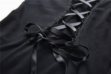 Load image into Gallery viewer, Gothic lacey hooded side slits maxi dress DW244 - Gothlolibeauty