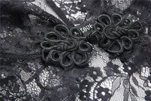 Load image into Gallery viewer, Gothic lacey hooded side slits maxi dress DW244 - Gothlolibeauty