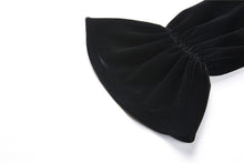 Load image into Gallery viewer, Gothic cross lacey velvet dress DW245 - Gothlolibeauty