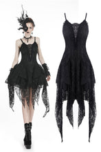 Load image into Gallery viewer, Gothic lolita elegant lace tasseled hem dress DW249 - Gothlolibeauty